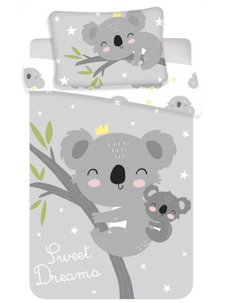 Pilkas patalynės komplektas su koala 4788D254 Pilkas patalynės komplektas su koala 4788D254