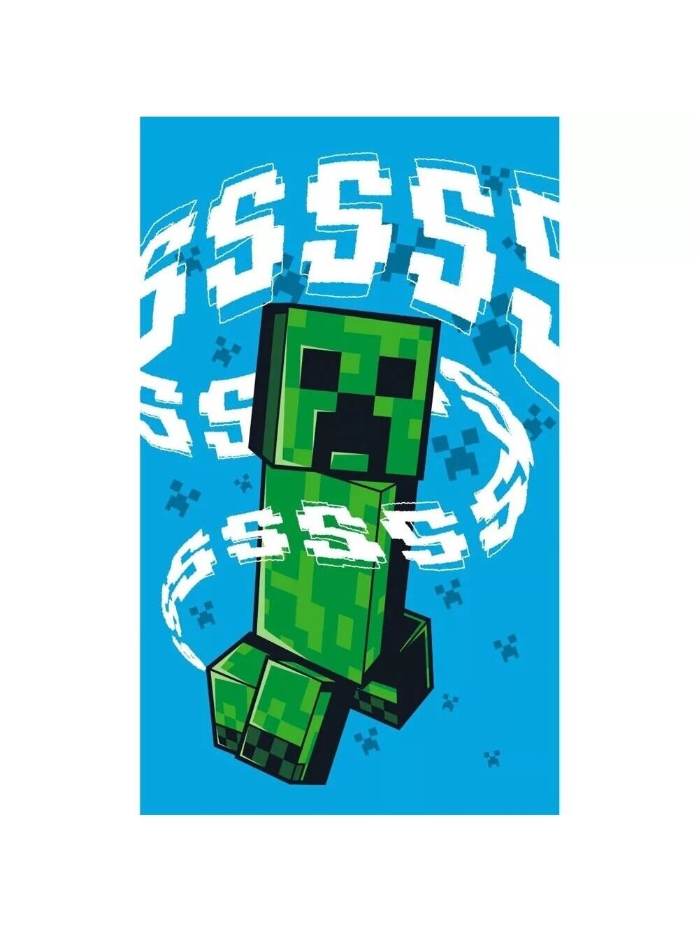Rankšluostis rankoms ir veidui Minecraft Hissing Creeper 4676D104-1 Rankšluostis rankoms ir veidui Minecraft Hissing Creeper 4676D104-1