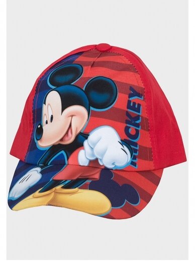 Raudona kepurė su snapeliu Mickey Mouse 1100D200 Raudona kepurė su snapeliu Mickey Mouse 1100D200