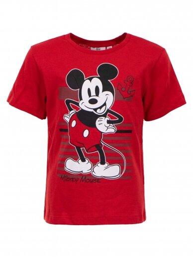 Raudoni marškinėliai Mickey Mouse 1549D069 Raudoni marškinėliai Mickey Mouse 1549D069