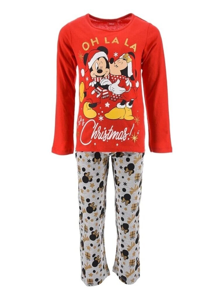 Raudona pilka kalėdinė pižama Mickey and Minnie 1938D05