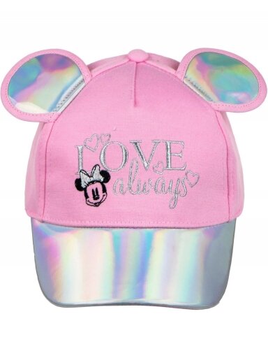 Rožinės spalvos kepurė su snapeliu Minnie Mouse 3477D10