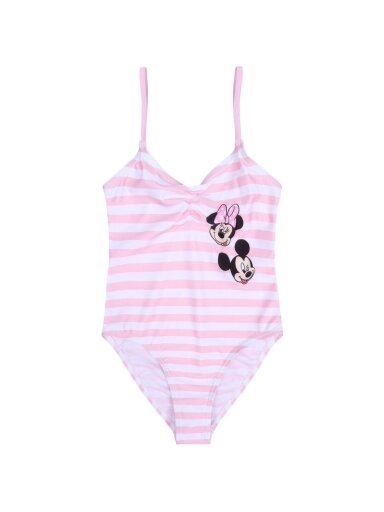 Rožinis dryžuotas maudymosi kostiumėlis su Minnie ir Mickey Rožinis dryžuotas maudymosi kostiumėlis su Minnie ir Mickey