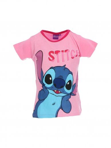 Rožinės spalvos marškinėliai Lilo & Stitch 3649D51 Rožinės spalvos marškinėliai Lilo & Stitch 3649D51