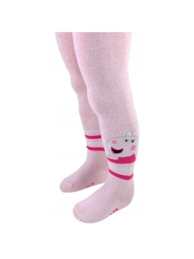 Rožinės spalvos pėdkelnės "Peppa Pig" 2