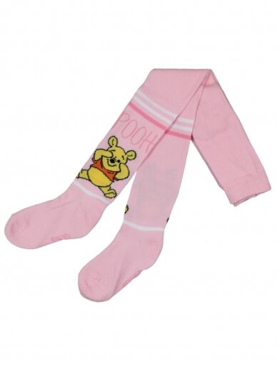 Rožinės spalvos pėdkelnės Winnie-the-Pooh 0218D044