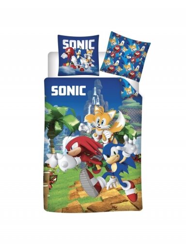 Sonic Running viengulis patalynės komplektas 2051DZP4