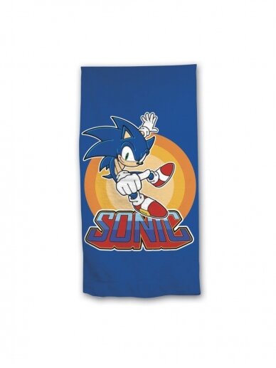 Sonic paplūdimio rankšluostis The Hedgehog 2050D359 Sonic paplūdimio rankšluostis The Hedgehog 2050D359