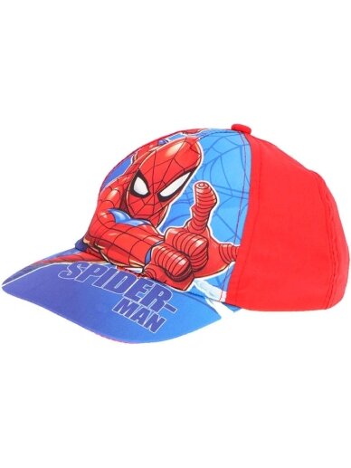 Spiderman mėlyna raudona kepurė su snapeliu D242 Spiderman mėlyna raudona kepurė su snapeliu D242