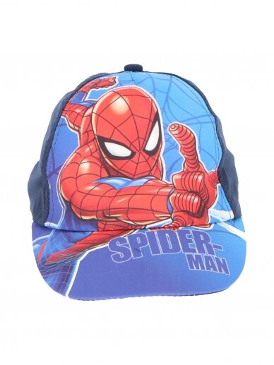 Spiderman tamsiai mėlyna kepurė su snapeliu 2396D16 1