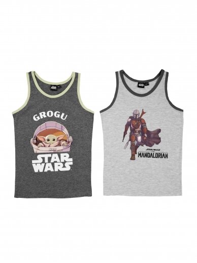 Star Wars Mandalorian marškinėliai ,2 vnt 2699D189 Star Wars Mandalorian marškinėliai ,2 vnt 2699D189