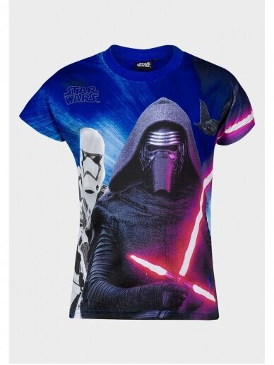 Star Wars marškinėliai su mėlynos spalvos apykakle 0965D181