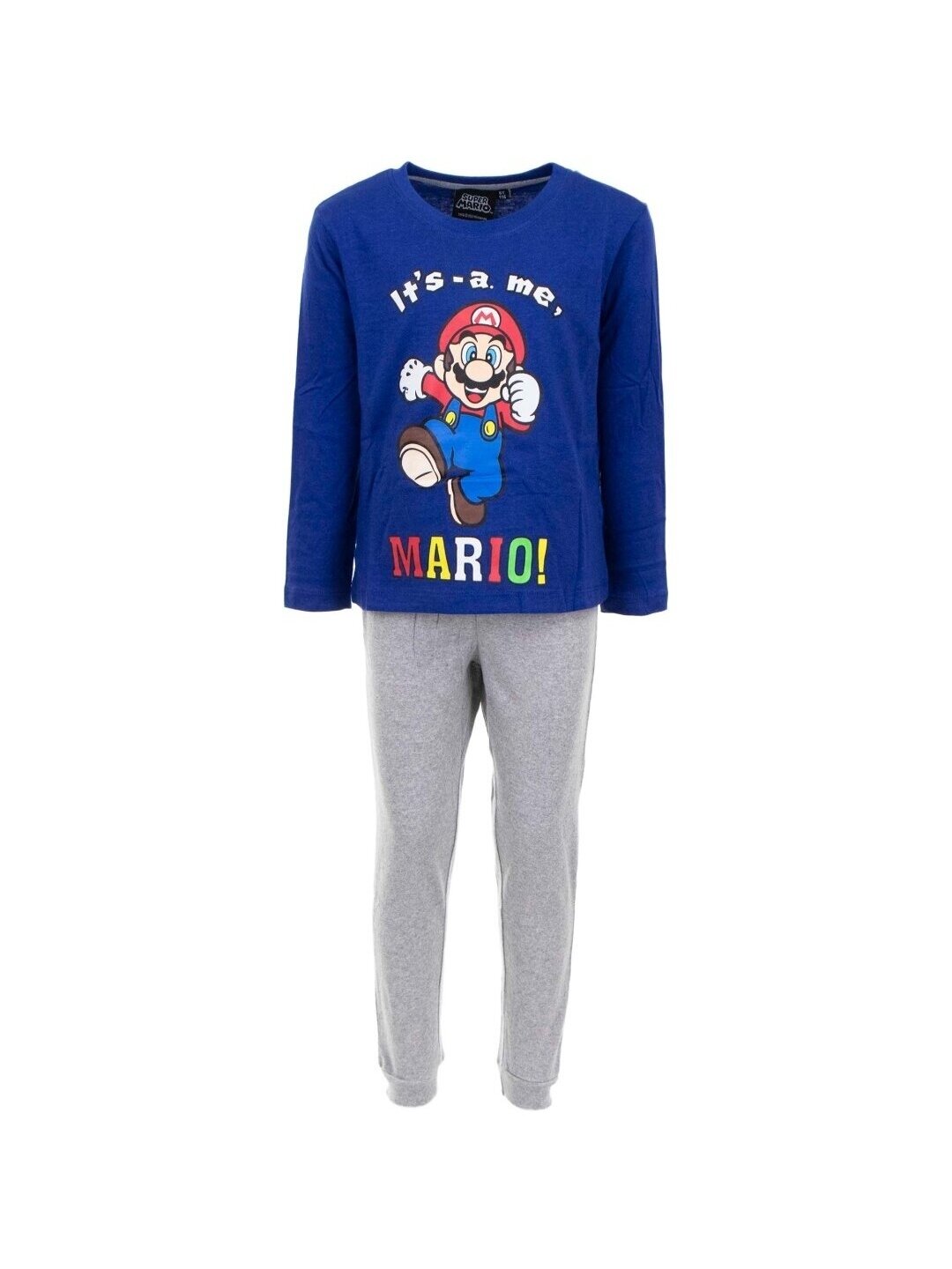 „Super Mario“ mėlyna ir pilka pižama