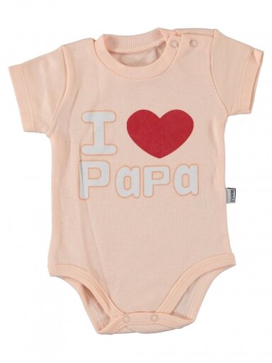 Šviesiai rožinis smėlinukas I Love Papa 1956D12