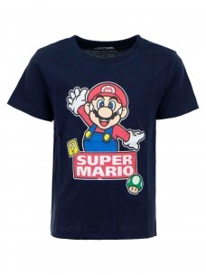 Tamsiai mėlyni marškinėliai Super Mario 1542D82