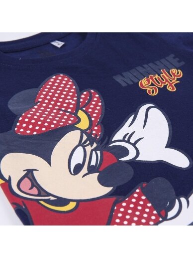 Tamsiai mėlyni marškinėliai trumpomis rankovėmis „Minnie Mouse“ 2 Tamsiai mėlyni marškinėliai trumpomis rankovėmis „Minnie Mouse“ 2