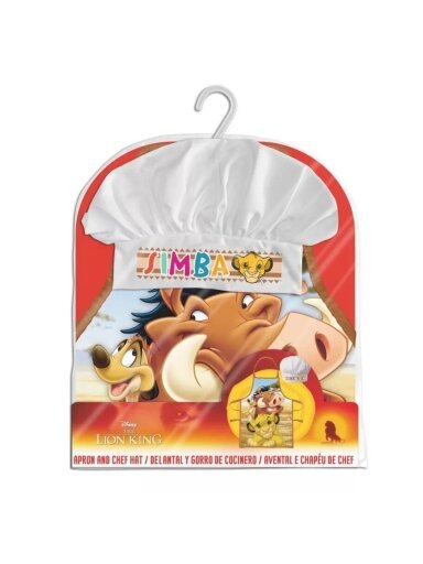 The Lion King virtuvės šefo prijuostė su kepure 1826D201