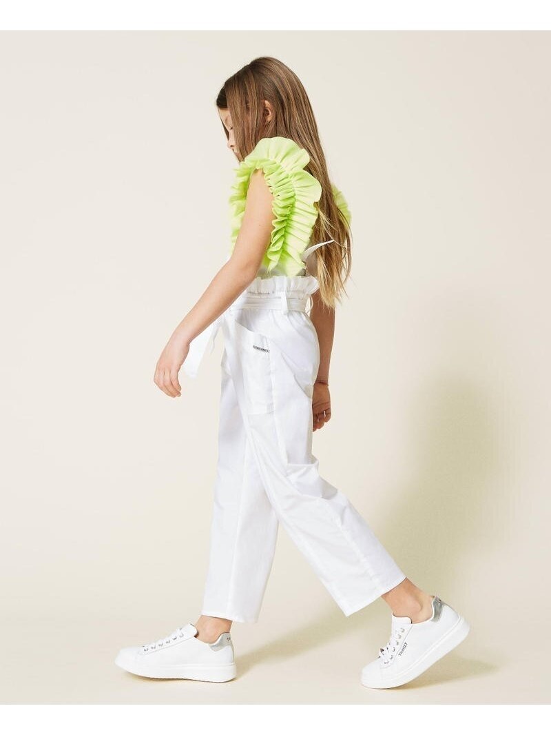 Twinset baltos kelnės su petnešėlėmis 1 Twinset baltos kelnės su petnešėlėmis 1