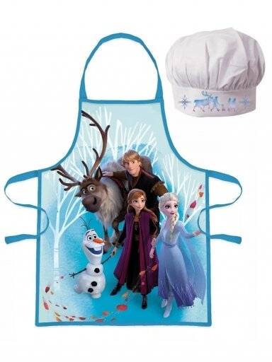 Vaikiška virtuvės šefo prijuostė su kepure Frozen 2110D131