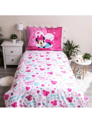 Vaikiškas patalynės komplektas Disney Minnie 2104D306 Vaikiškas patalynės komplektas Disney Minnie 2104D306