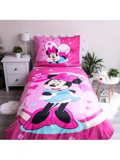 Vaikiškas patalynės komplektas Disney Minnie 2104D306 Vaikiškas patalynės komplektas Disney Minnie 2104D306