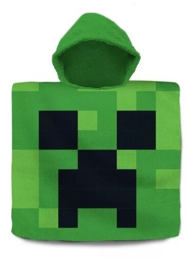 Vaikiškas pončas Minecraft Green 5164D193-1