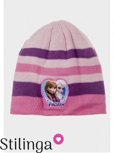 Vaikiška rožinės spalvos kepurė Frozen 0683D123