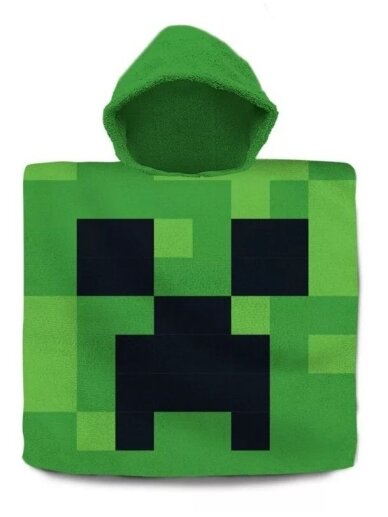 Vaikiškas pončas Minecraft Green 5164D193-1 Vaikiškas pončas Minecraft Green 5164D193-1
