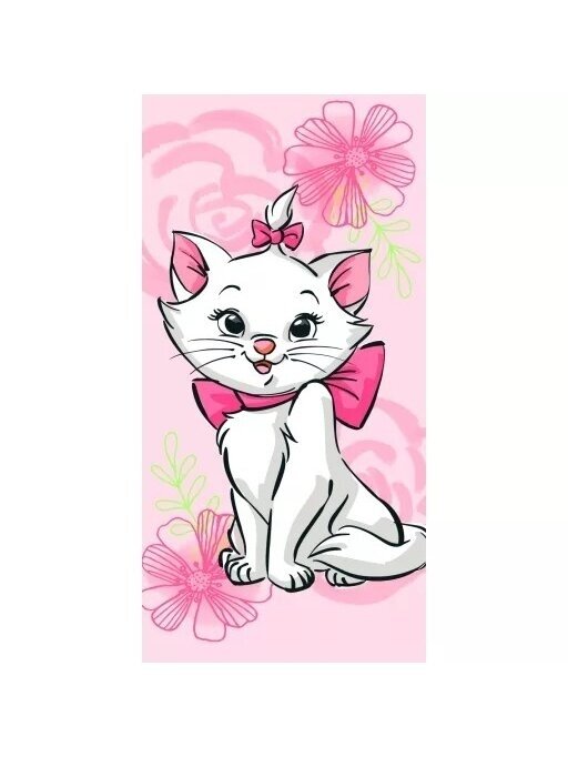 Vaikiškas rankšluostis Disney Marie Pink Flower 4792D270
