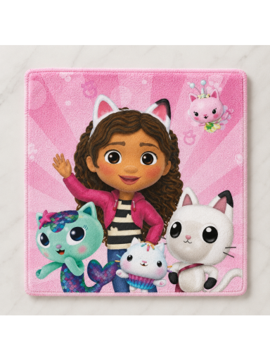 Veido ir rankų rankšluostis Gabby's Dollhouse Cat World 5210D124 Veido ir rankų rankšluostis Gabby's Dollhouse Cat World 5210D124