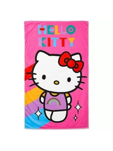 Veido ir rankų rankšluostis Hello Kitty Rainbow 5096D337