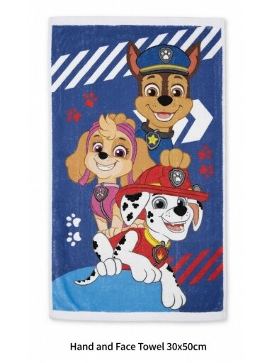 Veido ir rankų rankšluostis Paw Patrol Blue 5078D313