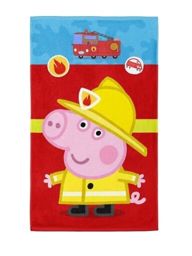 Veido ir rankų rankšluostis Peppa Pig Fireman 5122D366
