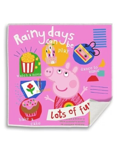 Veido ir rankų rankšluostis Peppa Pig Rainy Fun 4800D66