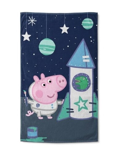 Veido ir rankų rankšluostis Peppa Pig Space 5102D343