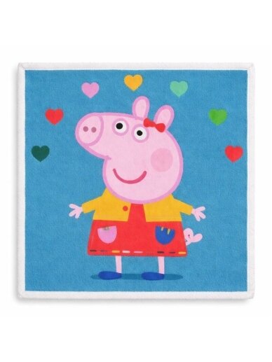 Veido rankšluostis Peppa Pig Hearts 4778D88-1 Veido rankšluostis Peppa Pig Hearts 4778D88-1