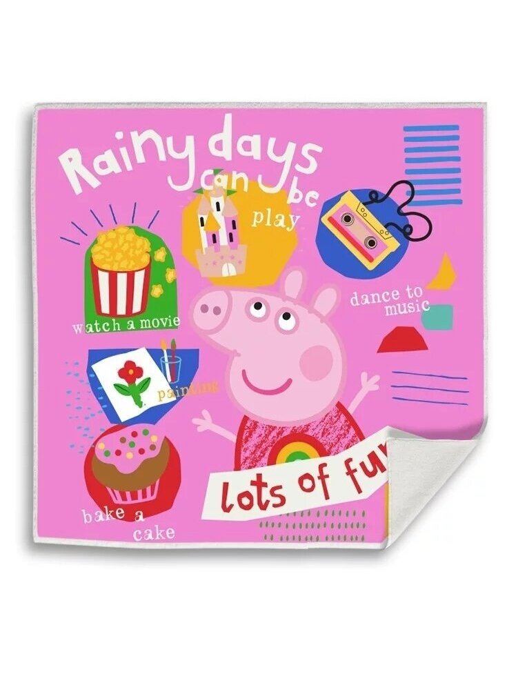 Veido ir rankų rankšluostis Peppa Pig Rainy Fun 4800D164-1 Veido ir rankų rankšluostis Peppa Pig Rainy Fun 4800D164-1