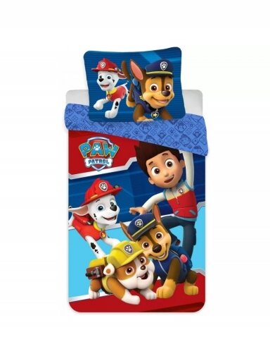 Viengulis patalynės komplektas Paw Patrol 1354DZP4 Viengulis patalynės komplektas Paw Patrol 1354DZP4
