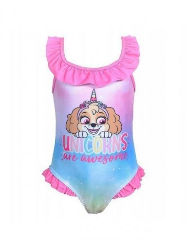 Vientisas maudymosi kostiumėlis Paw Patrol Unicorns 1613D80