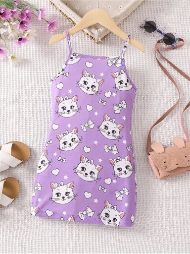 Violetinė suknelė Balta katytė 2535D230