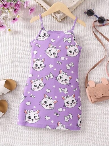 Violetinė suknelė Balta katytė 2535D230