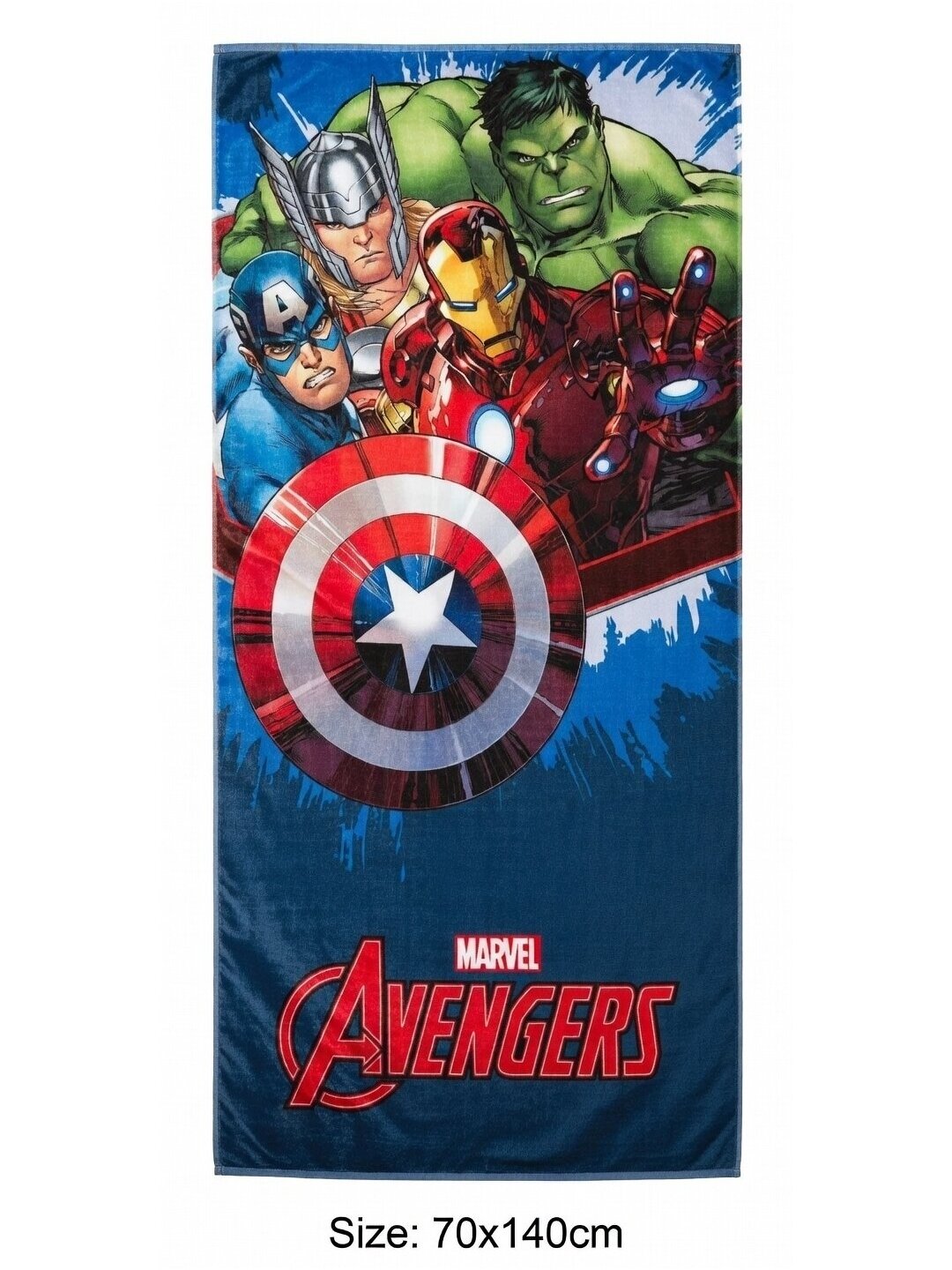 Vonios ir paplūdimio rankšluostis Avengers Blue 5139D361 Vonios ir paplūdimio rankšluostis Avengers Blue 5139D361