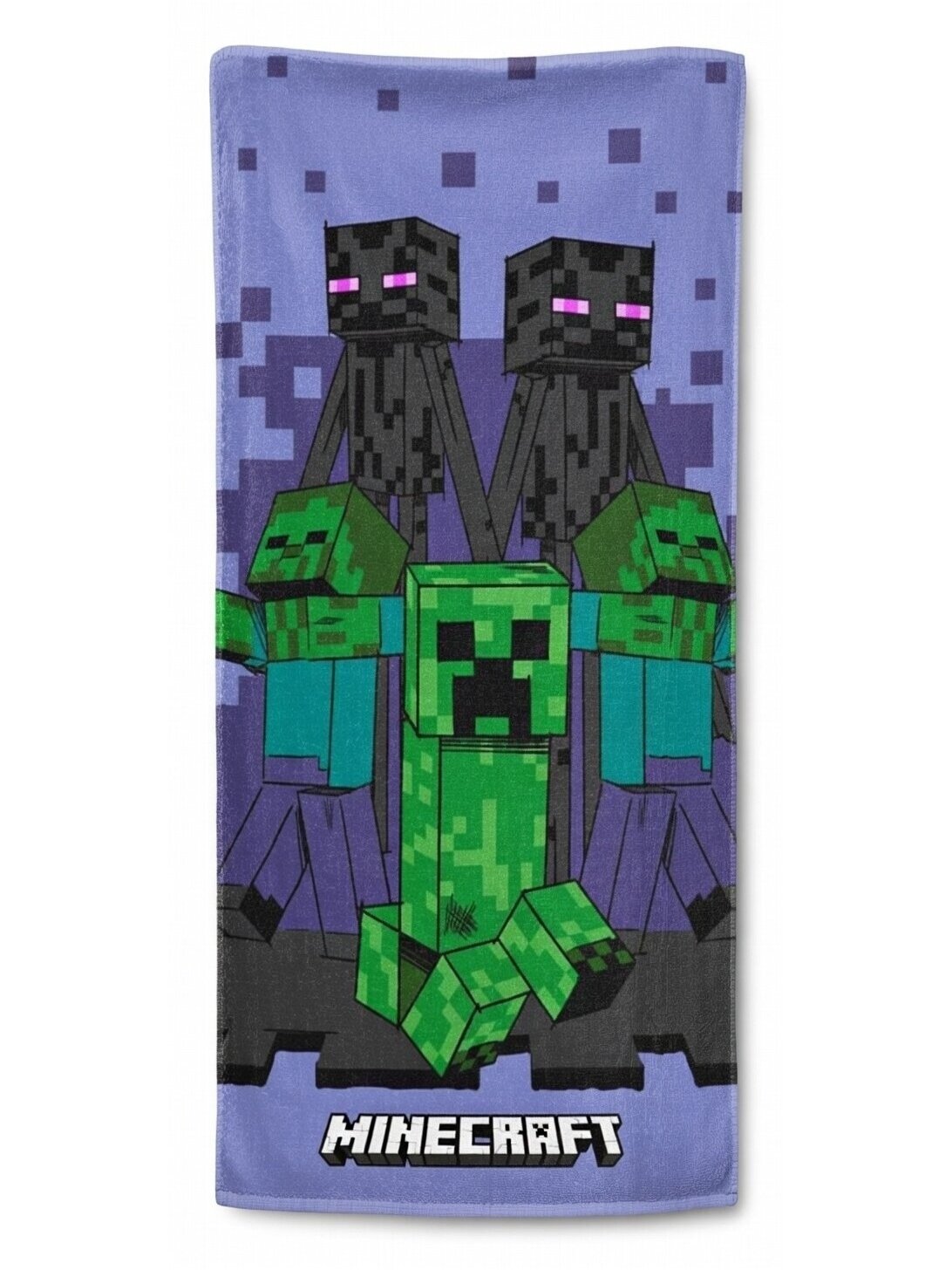 Vonios ir paplūdimio rankšluostis Minecraft Purple 5167D197-1 Vonios ir paplūdimio rankšluostis Minecraft Purple 5167D197-1