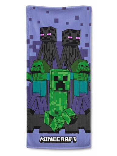 Vonios ir paplūdimio rankšluostis Minecraft Purple 5167D197-1 Vonios ir paplūdimio rankšluostis Minecraft Purple 5167D197-1