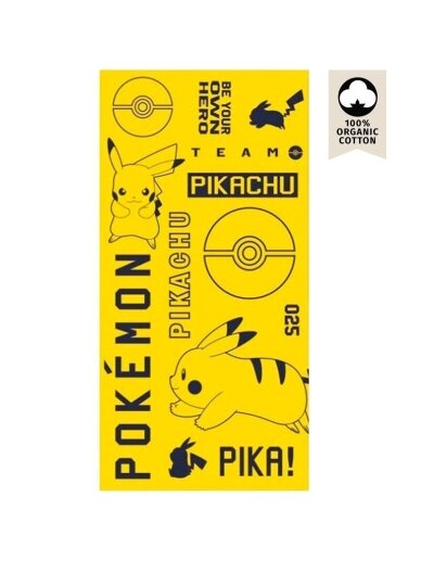 Vonios ir paplūdimio rankšluostis Pokemon Pika! 4401D261-3 Vonios ir paplūdimio rankšluostis Pokemon Pika! 4401D261-3